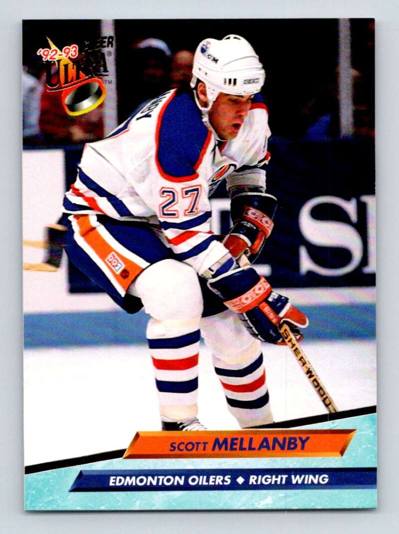 1992-93 Fleer Ultra #295 Scott Mellanby Edmonton Oilers Image 1