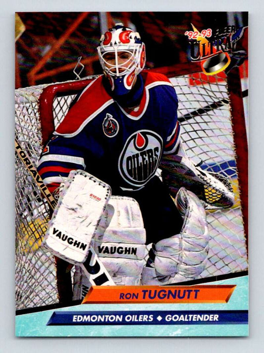 1992-93 Fleer Ultra #298 Ron Tugnutt  Edmonton Oilers  Image 1