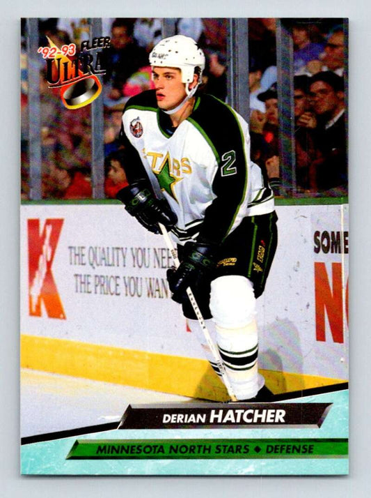 1992-93 Fleer Ultra #319 Derian Hatcher  Minnesota North Stars  Image 1