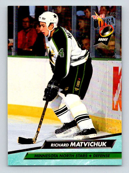 1992-93 Fleer Ultra #321 Richard Matvichuk  RC Rookie Minnesota North Stars  Image 1