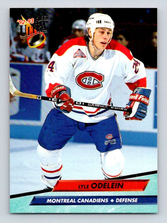1992-93 Fleer Ultra #331 Lyle Odelein  Montreal Canadiens  Image 1
