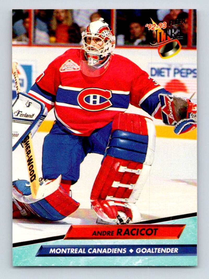1992-93 Fleer Ultra #332 Andre Racicot Montreal Canadiens Image 1