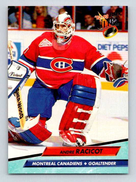 1992-93 Fleer Ultra #332 Andre Racicot  Montreal Canadiens  Image 1