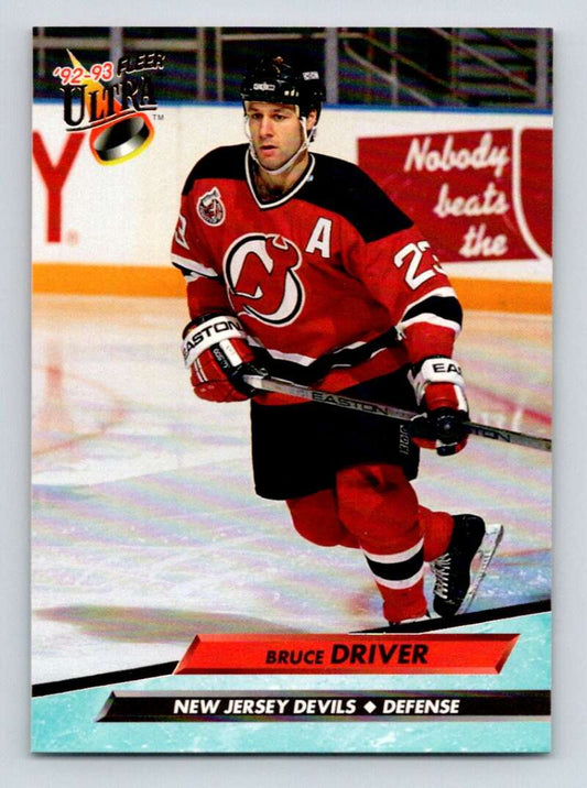 1992-93 Fleer Ultra #336 Bruce Driver  New Jersey Devils  Image 1