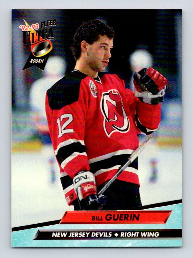 1992-93 Fleer Ultra #338 Bill Guerin RC Rookie New Jersey Devils Image 1