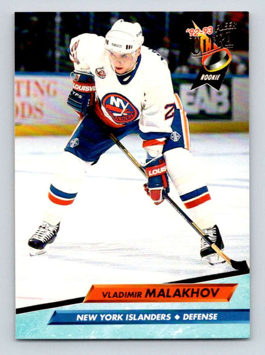 1992-93 Fleer Ultra #346 Vladimir Malakhov  New York Islanders  Image 1