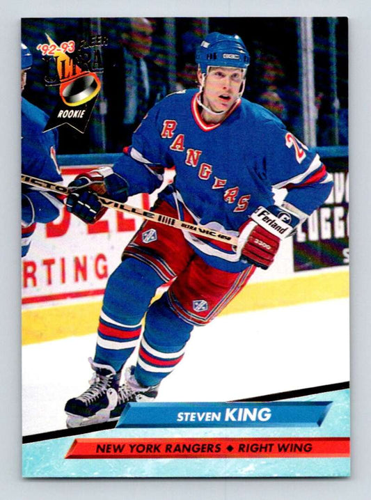 1992-93 Fleer Ultra #355 Steven King  RC Rookie New York Rangers  Image 1