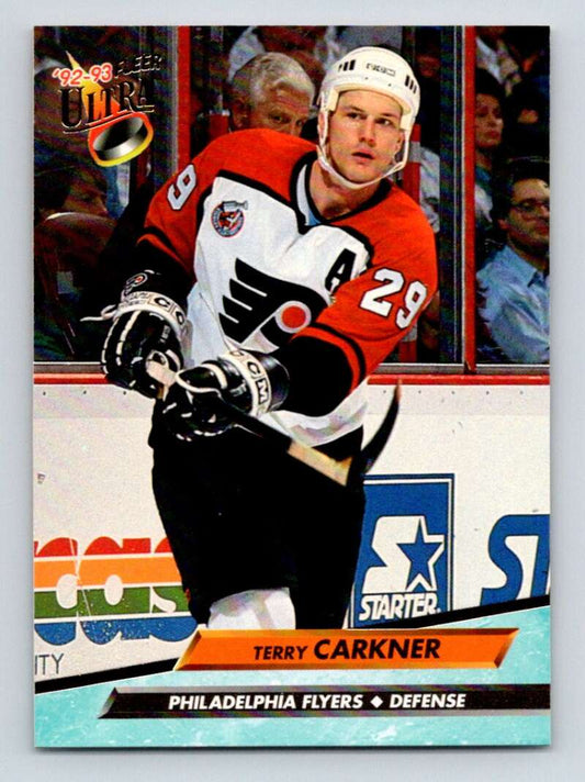 1992-93 Fleer Ultra #370 Terry Carkner  Philadelphia Flyers  Image 1