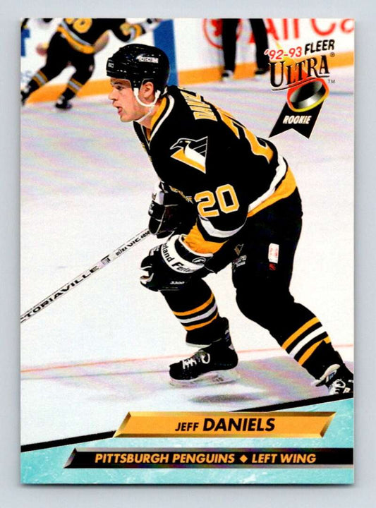 1992-93 Fleer Ultra #377 Jeff Daniels  Pittsburgh Penguins  Image 1