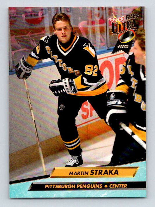 1992-93 Fleer Ultra #382 Martin Straka  RC Rookie Pittsburgh Penguins  Image 1