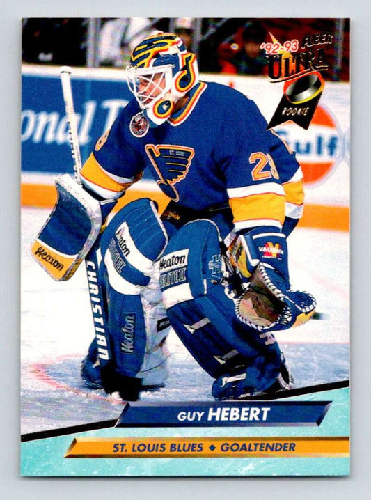 1992-93 Fleer Ultra #394 Guy Hebert  RC Rookie  Image 1