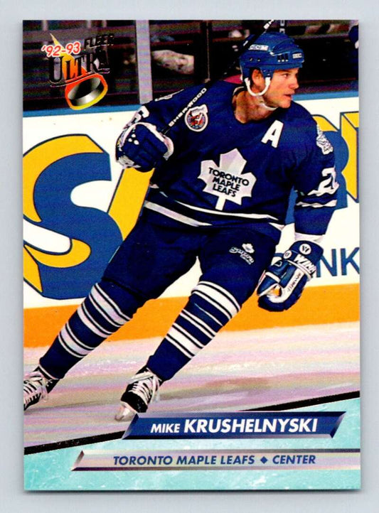 1992-93 Fleer Ultra #421 Mike Krushelnyski  Toronto Maple Leafs  Image 1