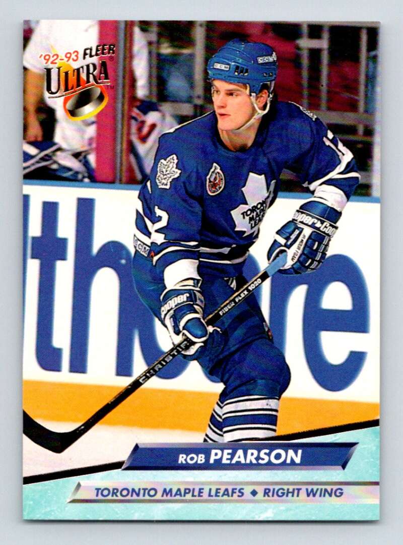 1992-93 Fleer Ultra #423 Rob Pearson Toronto Maple Leafs Image 1