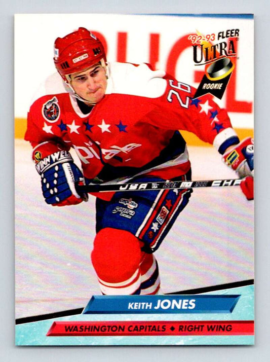 1992-93 Fleer Ultra #436 Keith Jones  RC Rookie Washington Capitals  Image 1