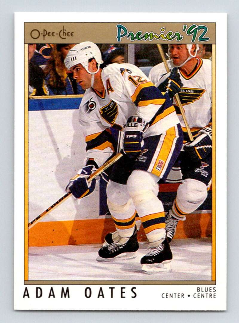 1991-92 OPC Premier #7 Adam Oates St. Louis Blues Image 1