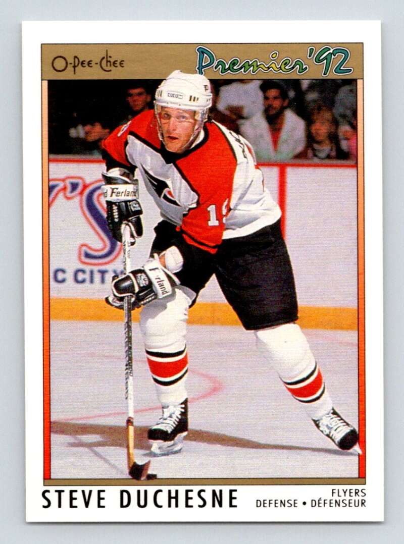 1991-92 OPC Premier #13 Steve Duchesne Philadelphia Flyers Image 1