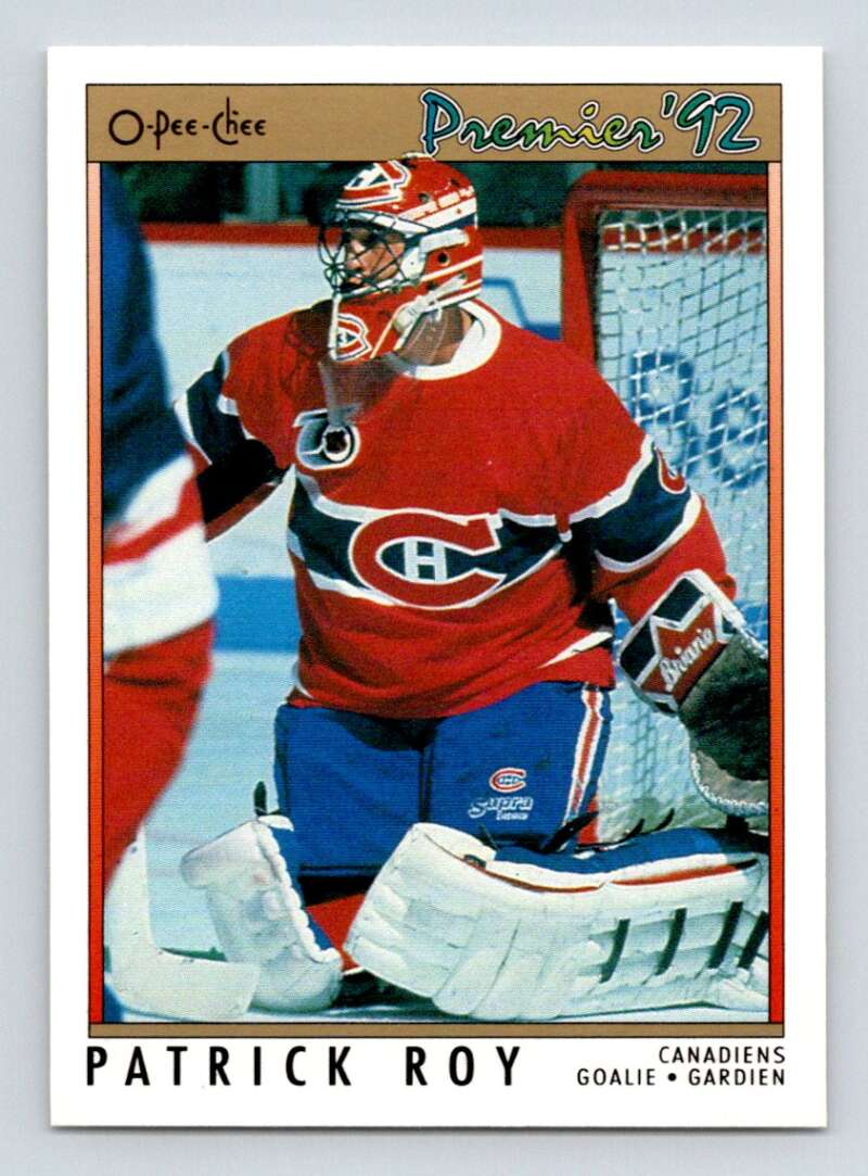 1991-92 OPC Premier #14 Patrick Roy Montreal Canadiens Image 1