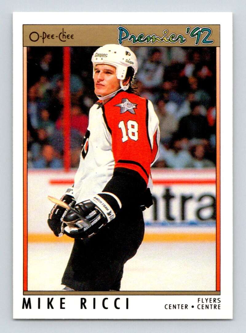 1991-92 OPC Premier #23 Mike Ricci Philadelphia Flyers Image 1