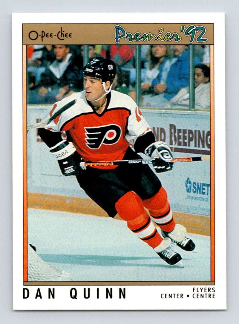 1991-92 OPC Premier #27 Dan Quinn Philadelphia Flyers Image 1