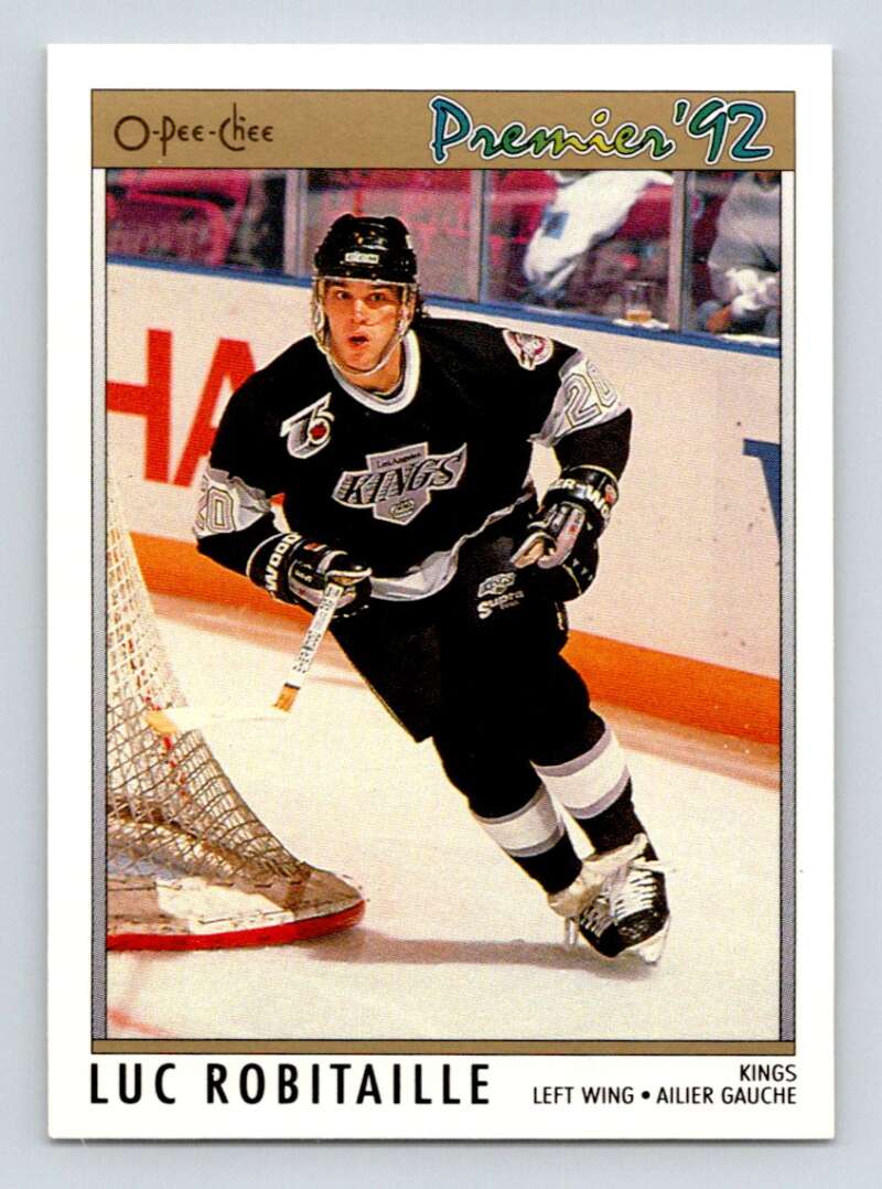 1991-92 OPC Premier #34 Luc Robitaille Los Angeles Kings Image 1