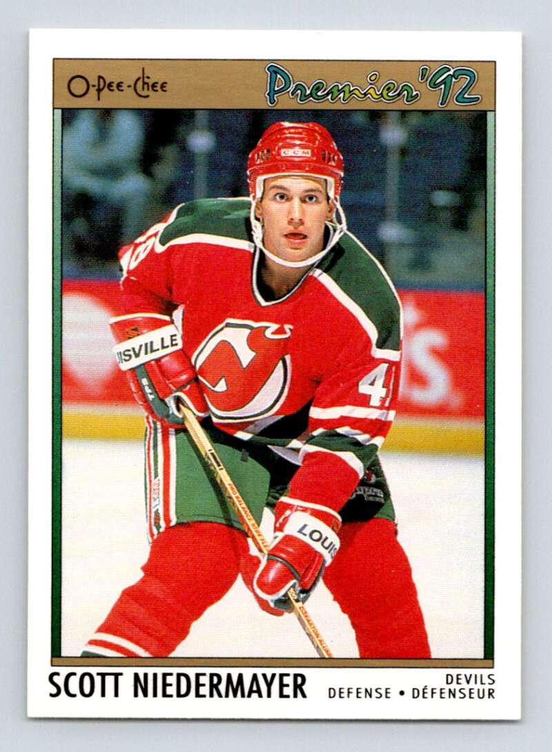 1991-92 OPC Premier #35 Scott Neidermayer New Jersey Devils Image 1