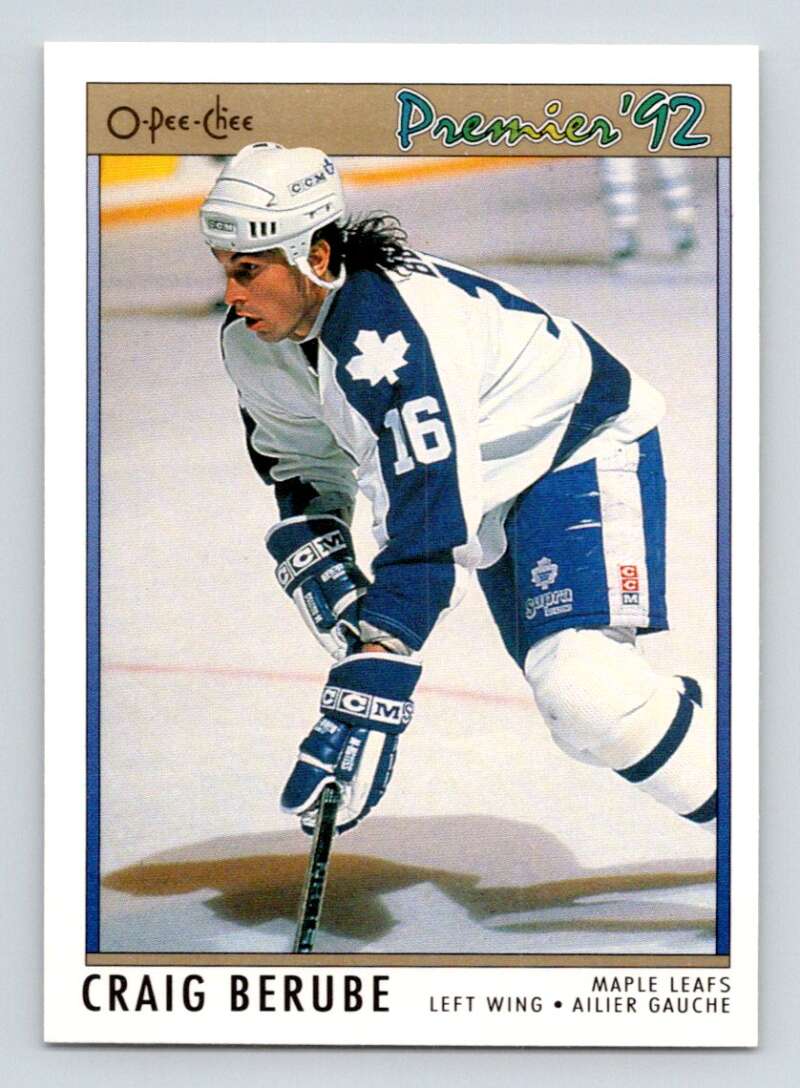 1991-92 OPC Premier #47 Craig Berube Philadelphia Flyers Image 1