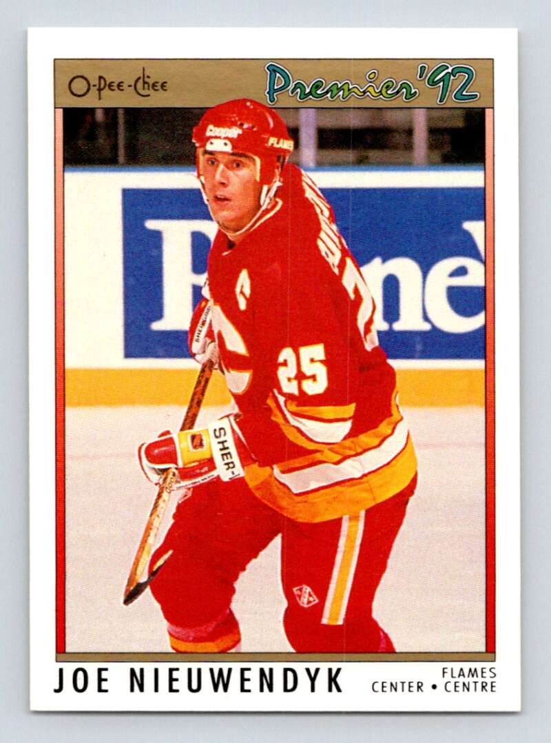 1991-92 OPC Premier #48 Joe Nieuwendyk Calgary Flames Image 1