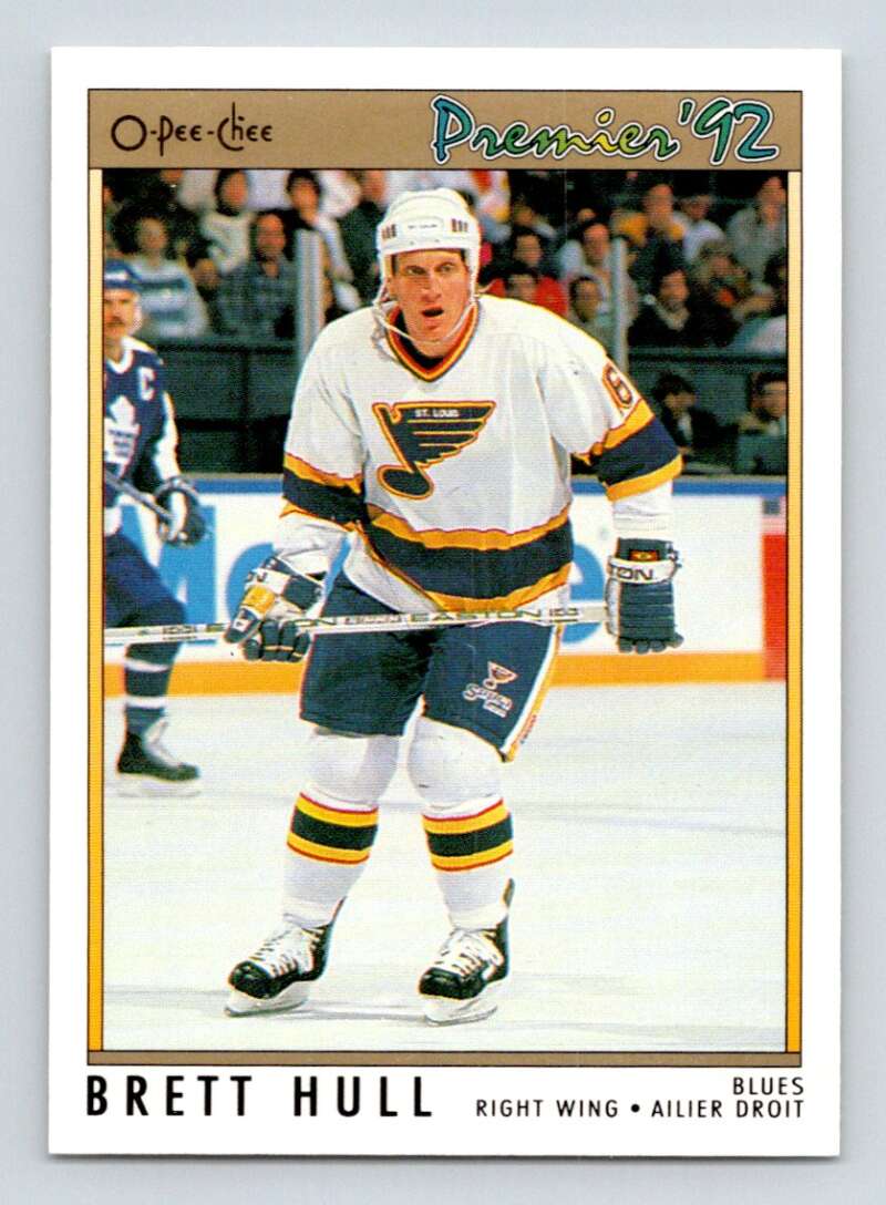 1991-92 OPC Premier #49 Brett Hull St. Louis Blues Image 1