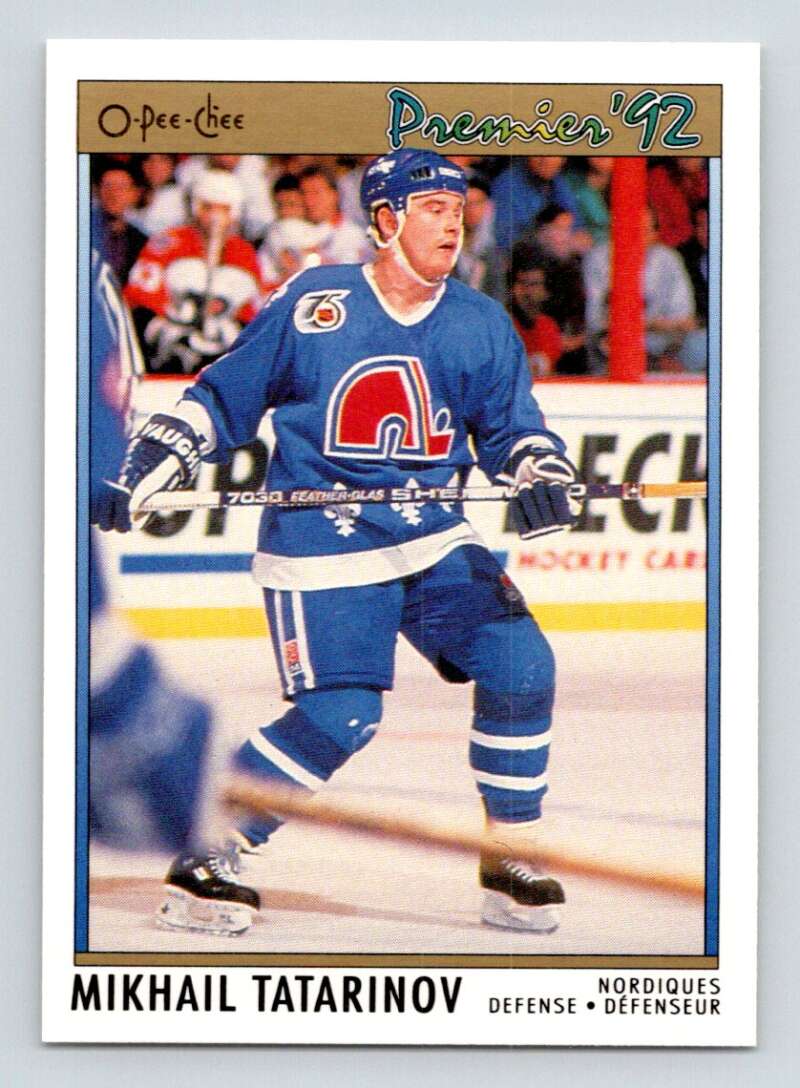 1991-92 OPC Premier #62 Mikhail Tatarinov Washington Capitals Image 1