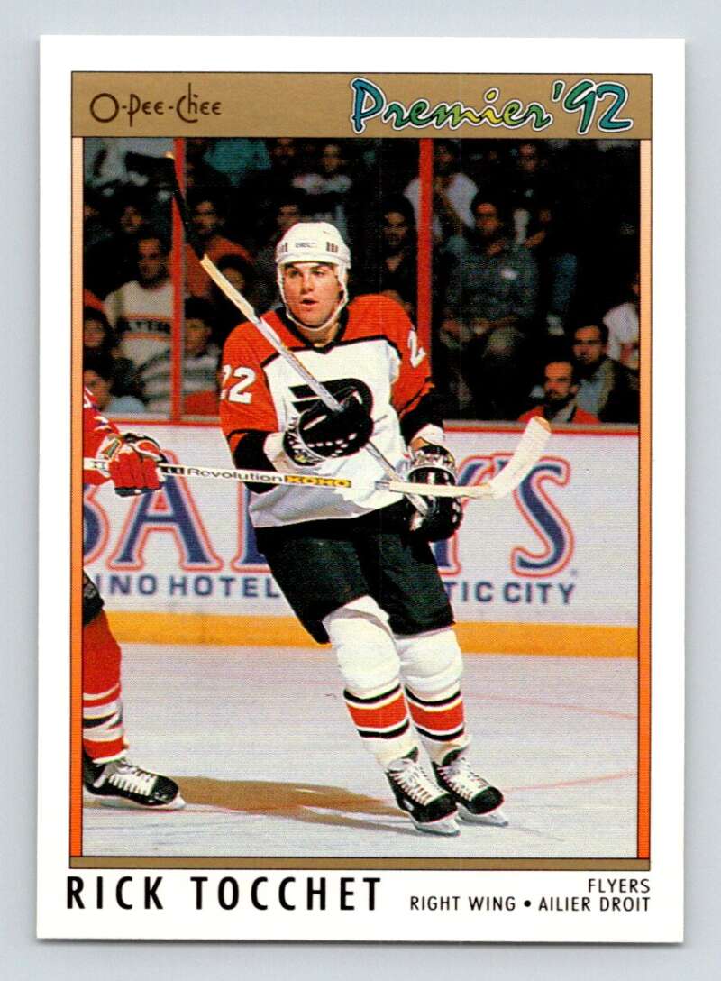 1991-92 OPC Premier #63 Rick Tocchet Philadelphia Flyers Image 1