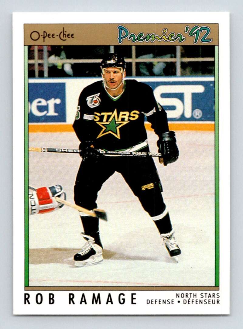 1991-92 OPC Premier #76 Rob Ramage Buffalo Sabres Image 1