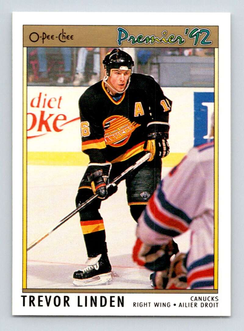 1991-92 OPC Premier #77 Trevor Linden Vancouver Canucks Image 1
