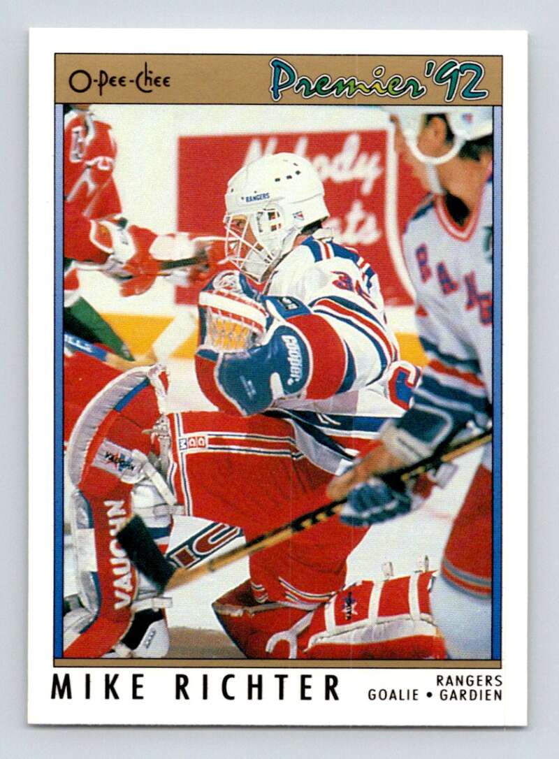 1991-92 OPC Premier #78 Mike Richter New York Rangers Image 1