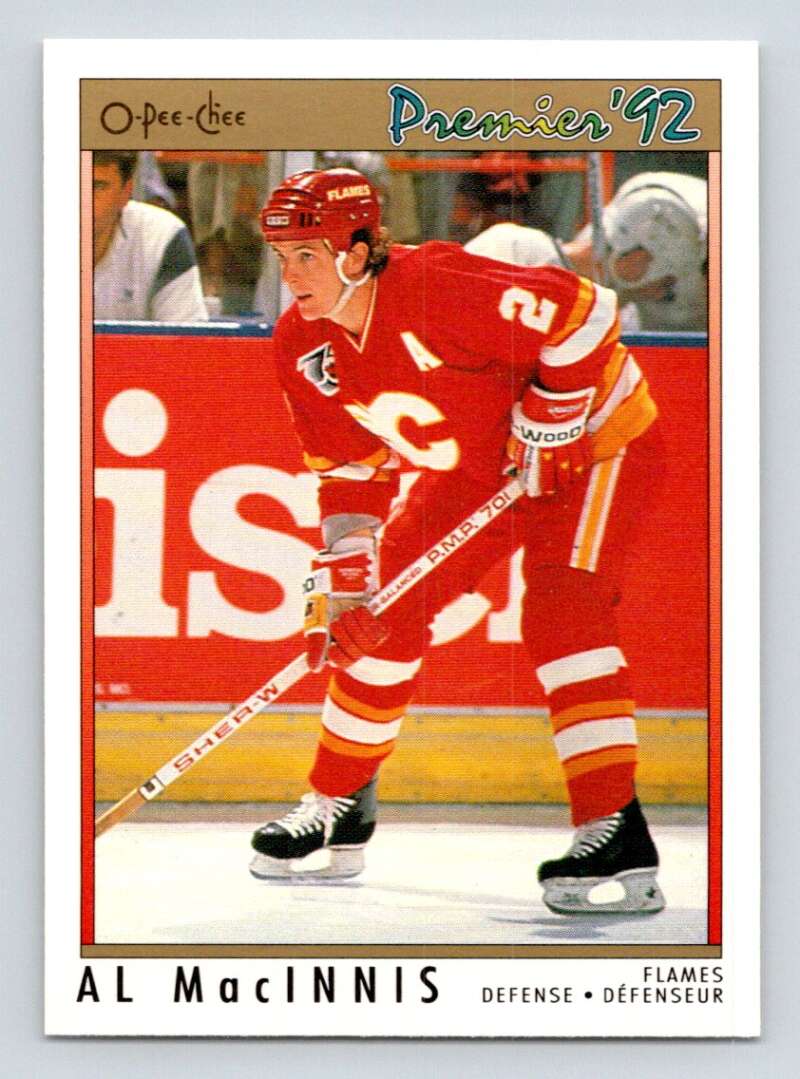 1991-92 OPC Premier #81 Al MacInnis Calgary Flames Image 1