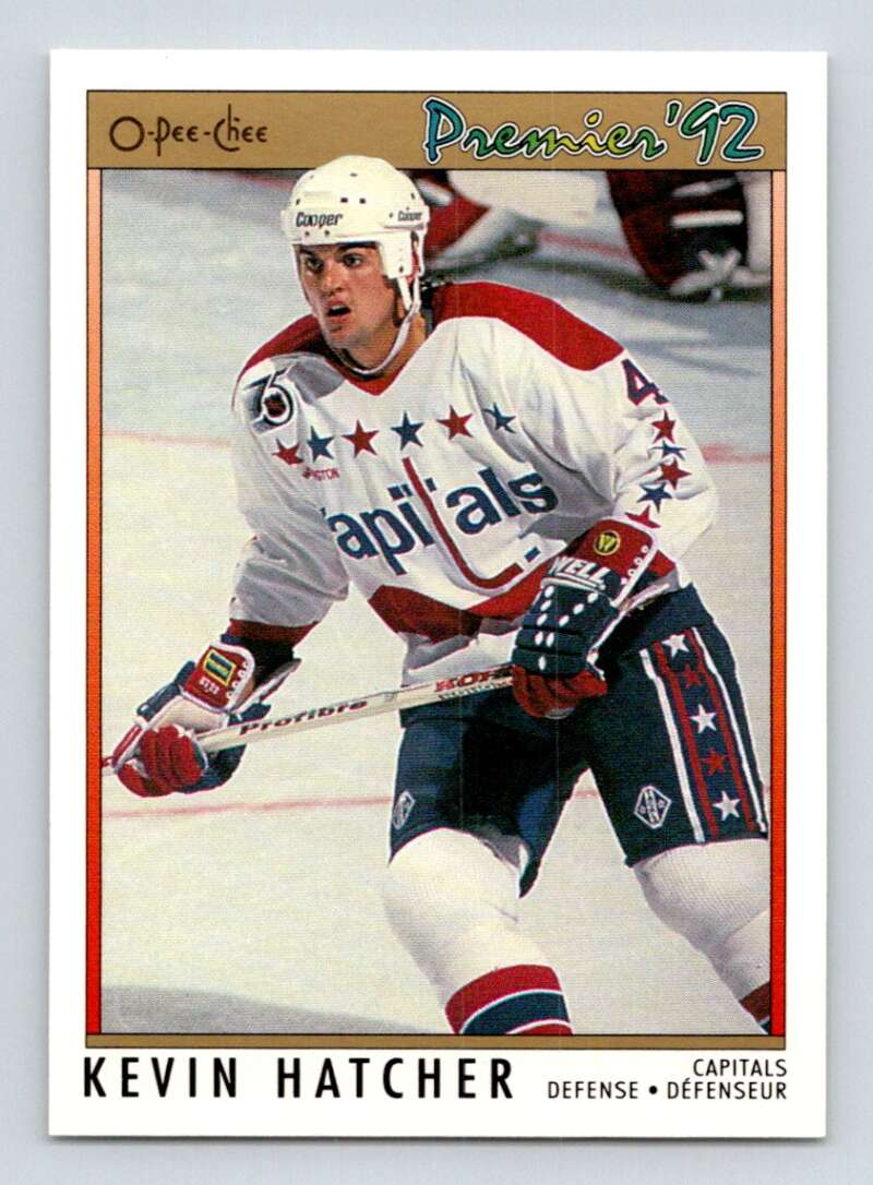 1991-92 OPC Premier #88 Kevin Hatcher Washington Capitals Image 1