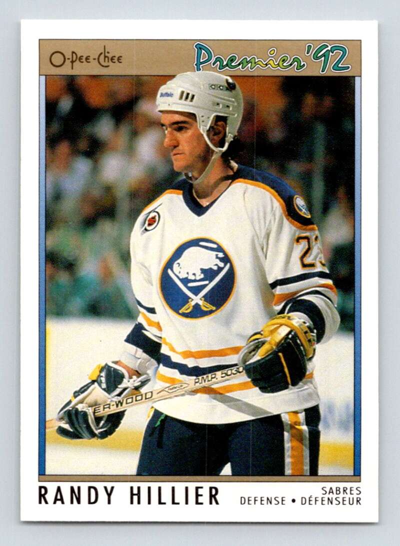 1991-92 OPC Premier #122 Randy Hillier Pittsburgh Penguins Image 1