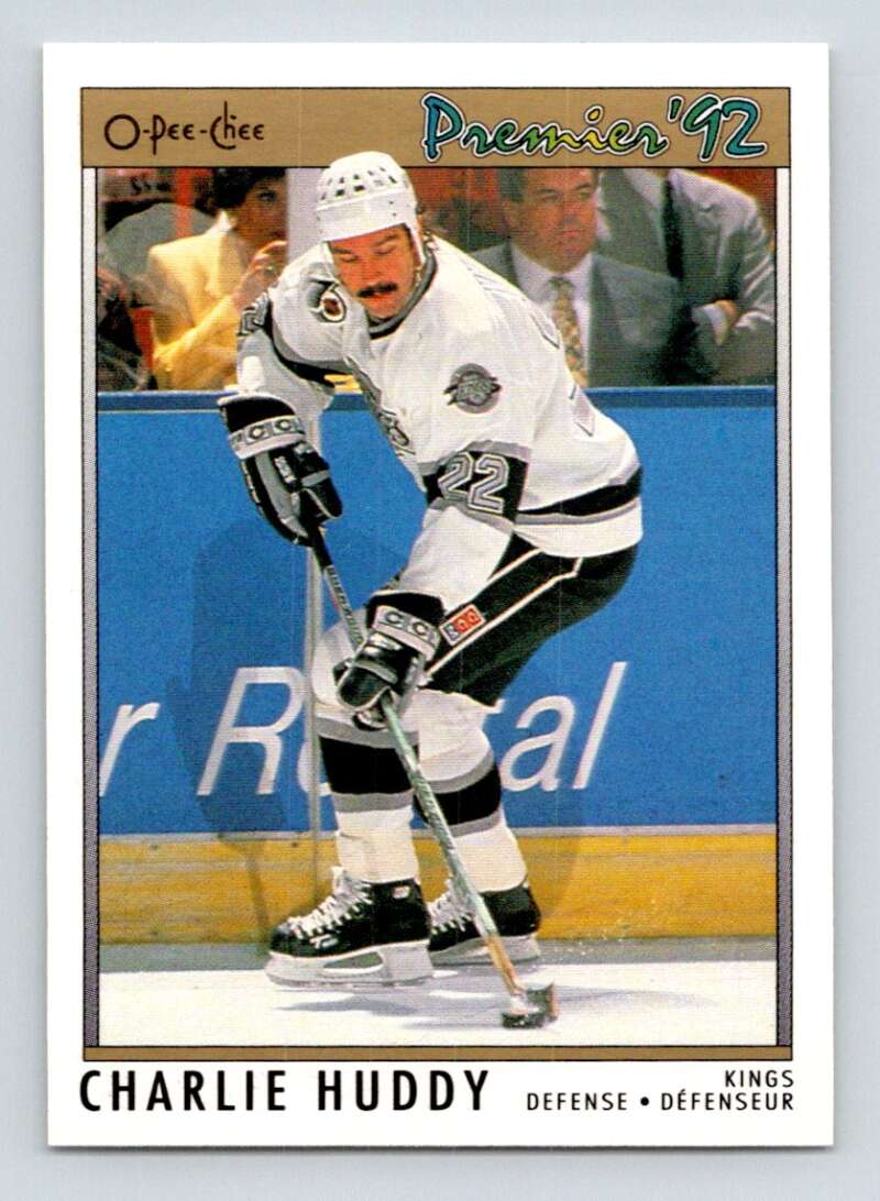 1991-92 OPC Premier #125 Charlie Huddy Los Angeles Kings Image 1