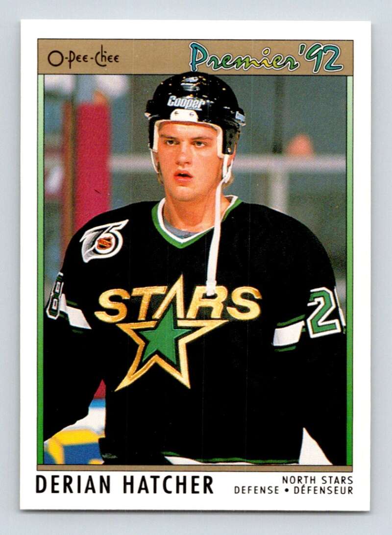 1991-92 OPC Premier #143 Derian Hatcher Minnesota North Stars Image 1