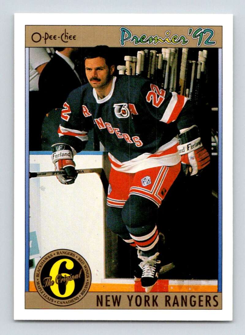 1991-92 OPC Premier #147 Mike Gartner New York Rangers Image 1