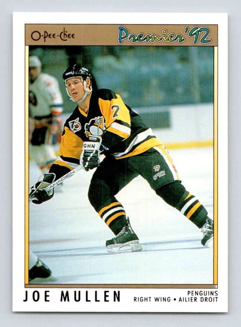 1991-92 OPC Premier #153 Joe Mullen Pittsburgh Penguins Image 1