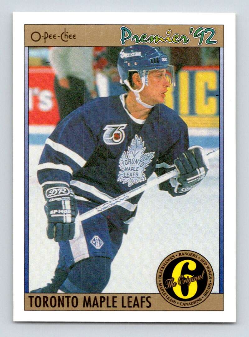 1991-92 OPC Premier #160 Rob Cimetta Toronto Maple Leafs Image 1