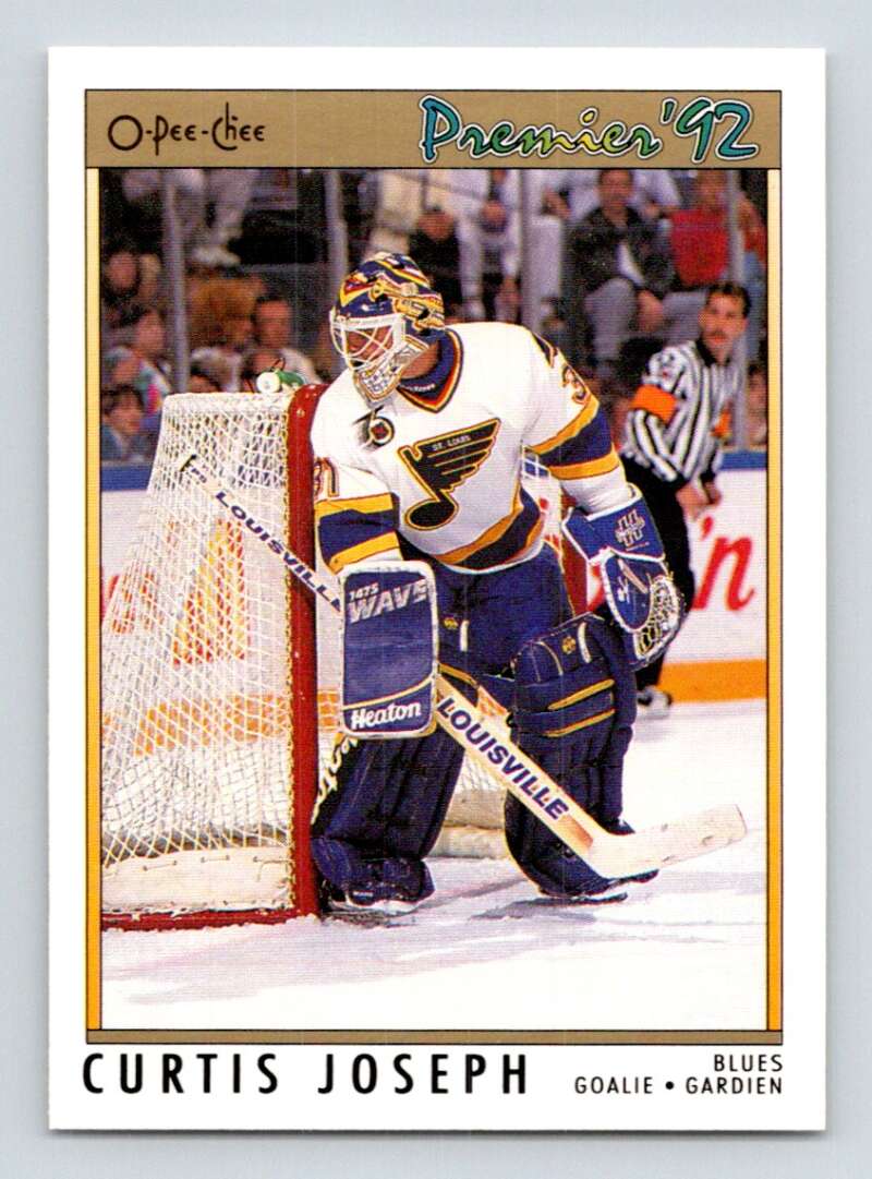 1991-92 OPC Premier #165 Curtis Joseph St. Louis Blues Image 1