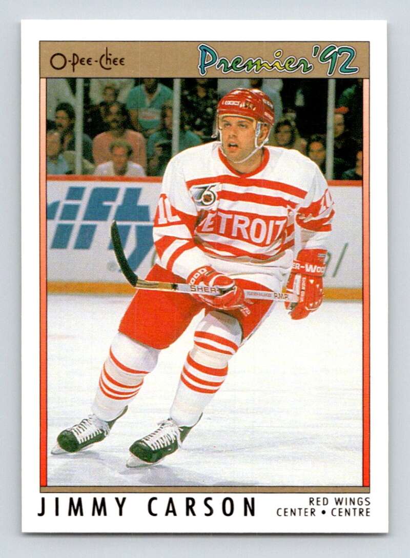 1991-92 OPC Premier #167 Jimmy Carson Detroit Red Wings Image 1