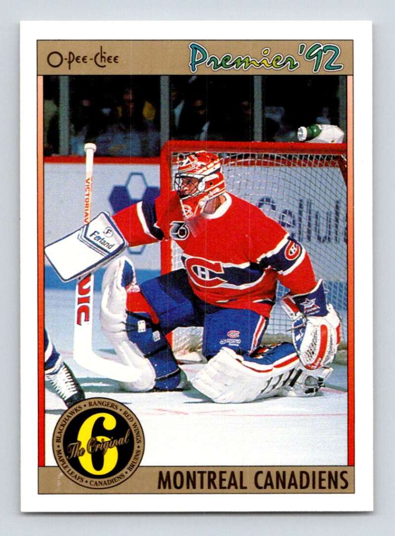 1991-92 OPC Premier #170 Patrick Roy Montreal Canadiens Image 1