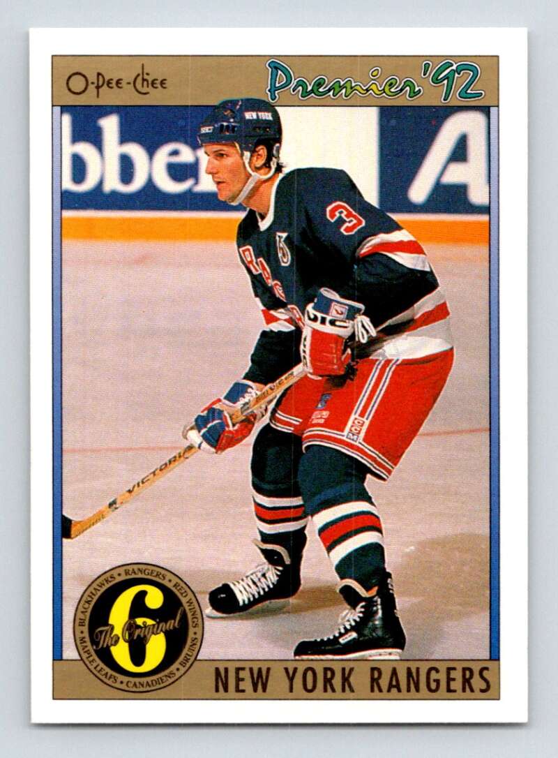 1991-92 OPC Premier #172 James Patrick New York Rangers Image 1