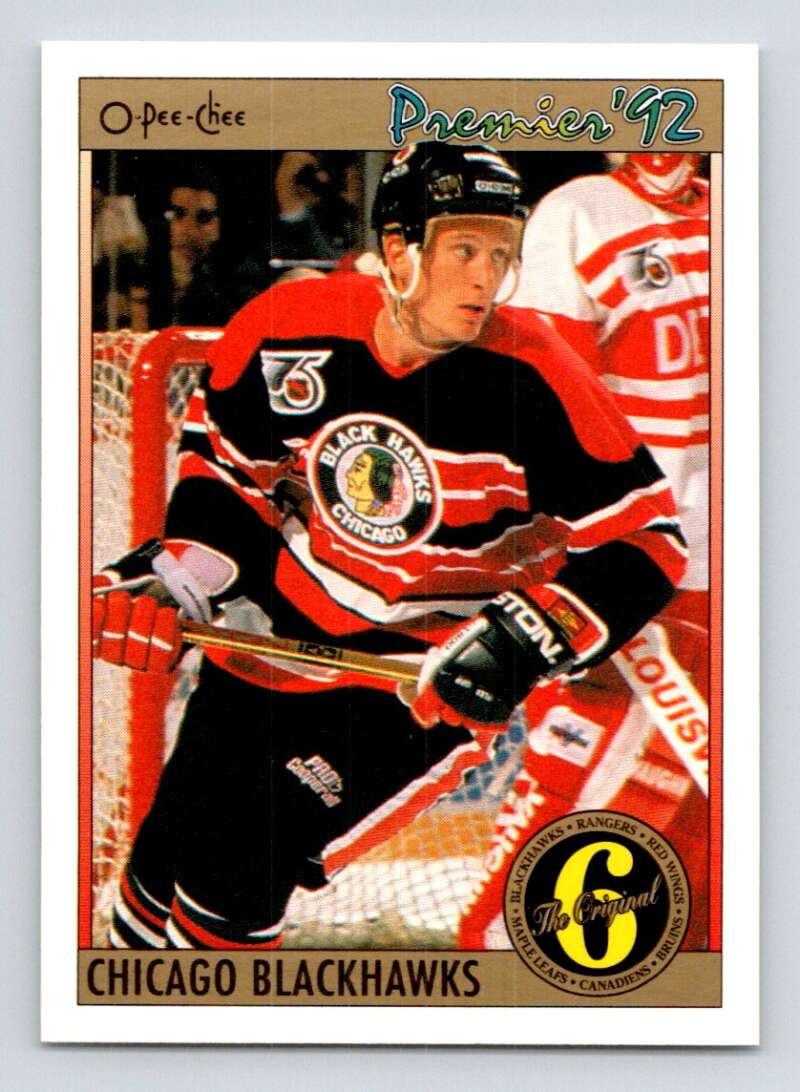 1991-92 OPC Premier #174 Jeremy Roenick Chicago Blackhawks Image 1