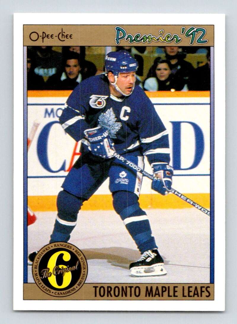 1991-92 OPC Premier #177 Wendel Clark Toronto Maple Leafs Image 1