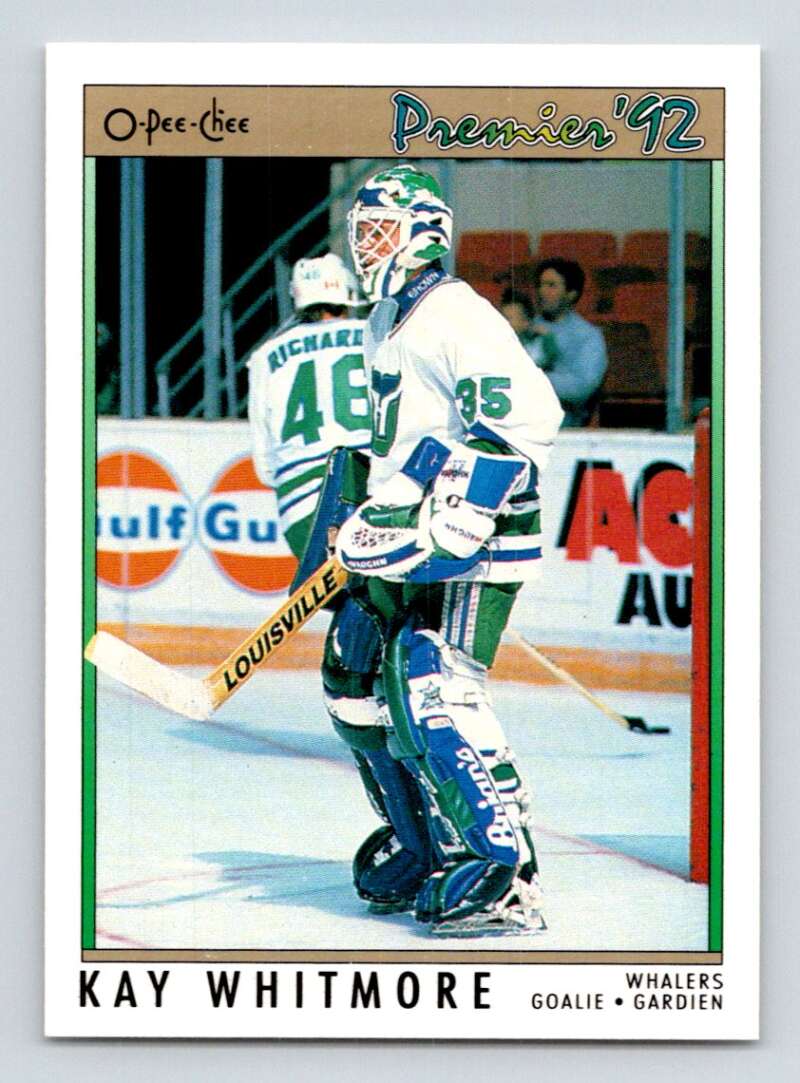 1991-92 OPC Premier #182 Kay Whitmore Hartford Whalers Image 1