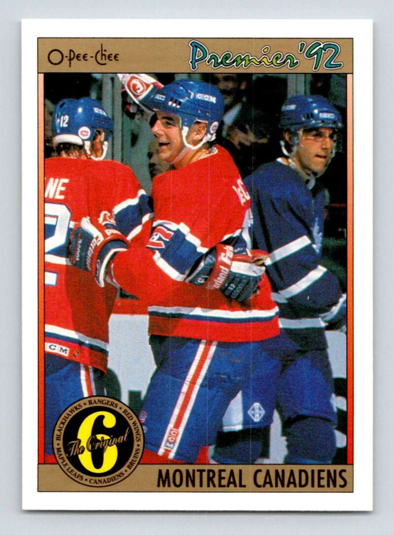 1991-92 OPC Premier #186 John LeClair Montreal Canadiens Image 1