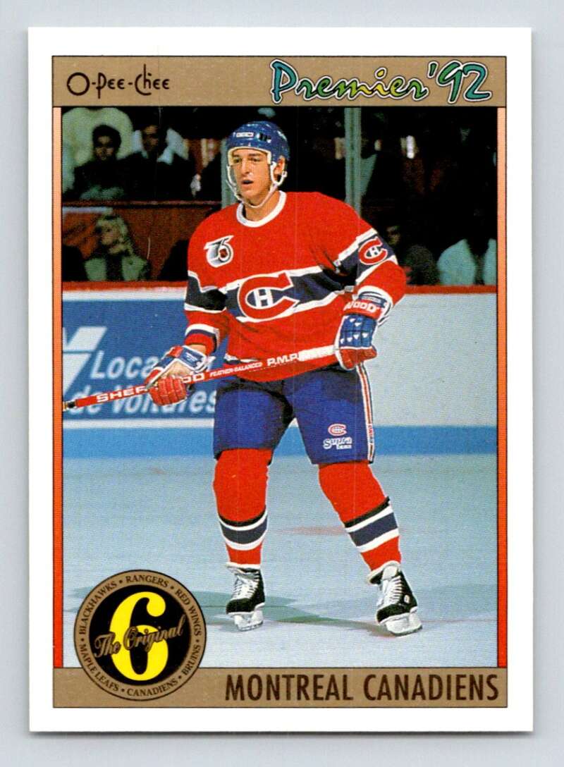 1991-92 OPC Premier #188 Alain Cote Montreal Canadiens Image 1